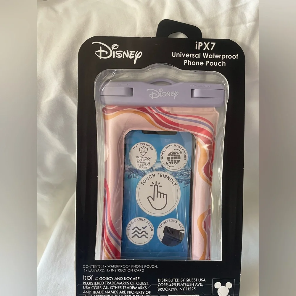 Disney Stitch Waterproof Phone Pouch - Purple and Blue